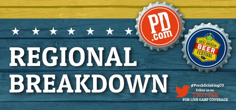 Pacific Great American Beer Festival Regional Breakdown