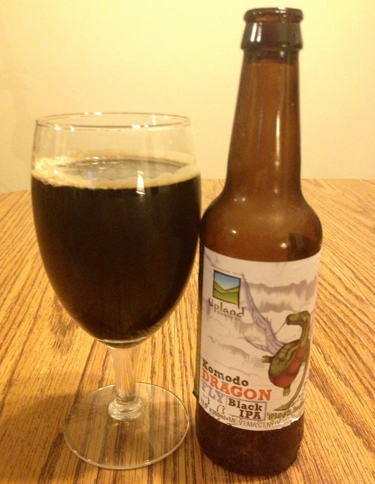 Upland Brewing Co.-Komodo Dragon Fly Black IPA