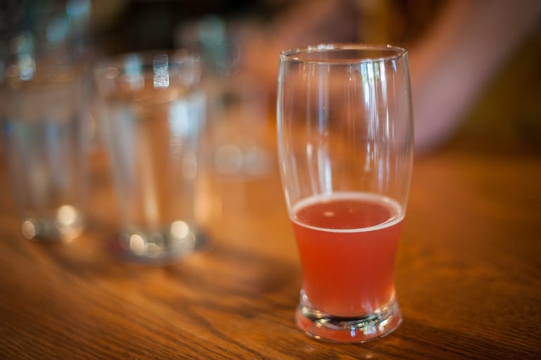 Brewing and Tasting the Porch Pounder Hibiscus Wit
