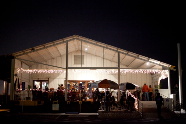 The deck of Golden Road Brewery, which is one of the most chill places I've ever seen in LA (which is saying something).