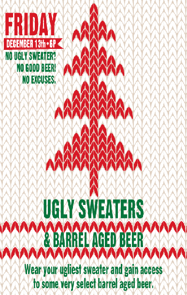 Ugly Sweaters and Barrel Aged Beers - 387 x 609