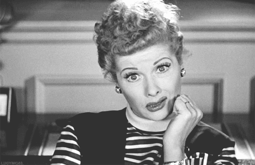 i love lucy cringe gif