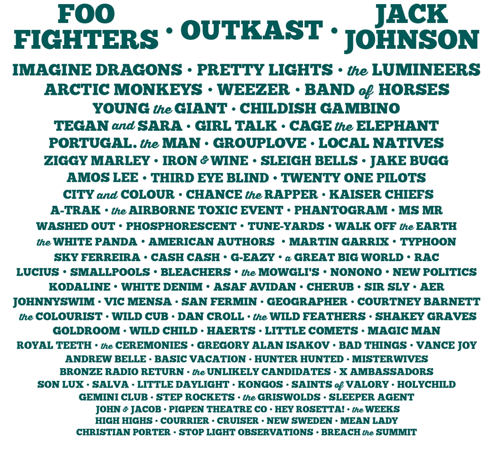 2014 firefly music festival lineup