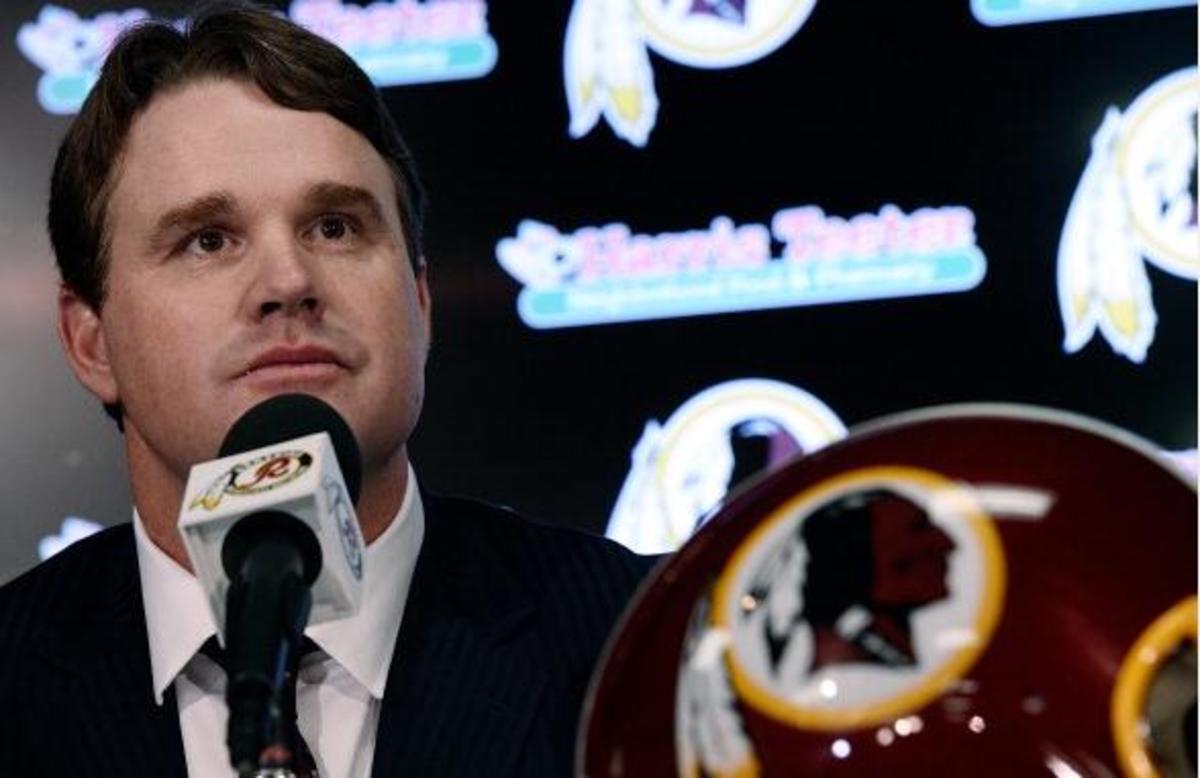Jay Gruden has been given the task of getting the Redskins back to the playoffs. (Photo from NBC Washington)