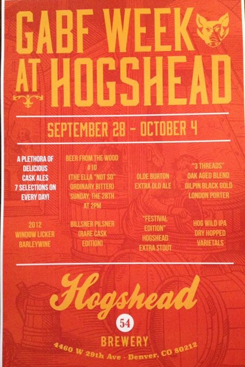 hogshead brewery - gabf 2014 - weekly events - dbb