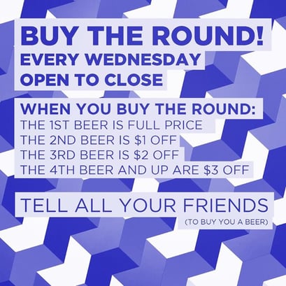 omfm&b - buy the round - every wednesday