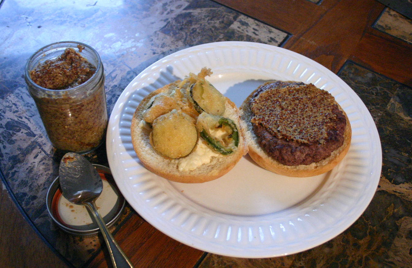 Great American Beer Burger Drink and Spoon