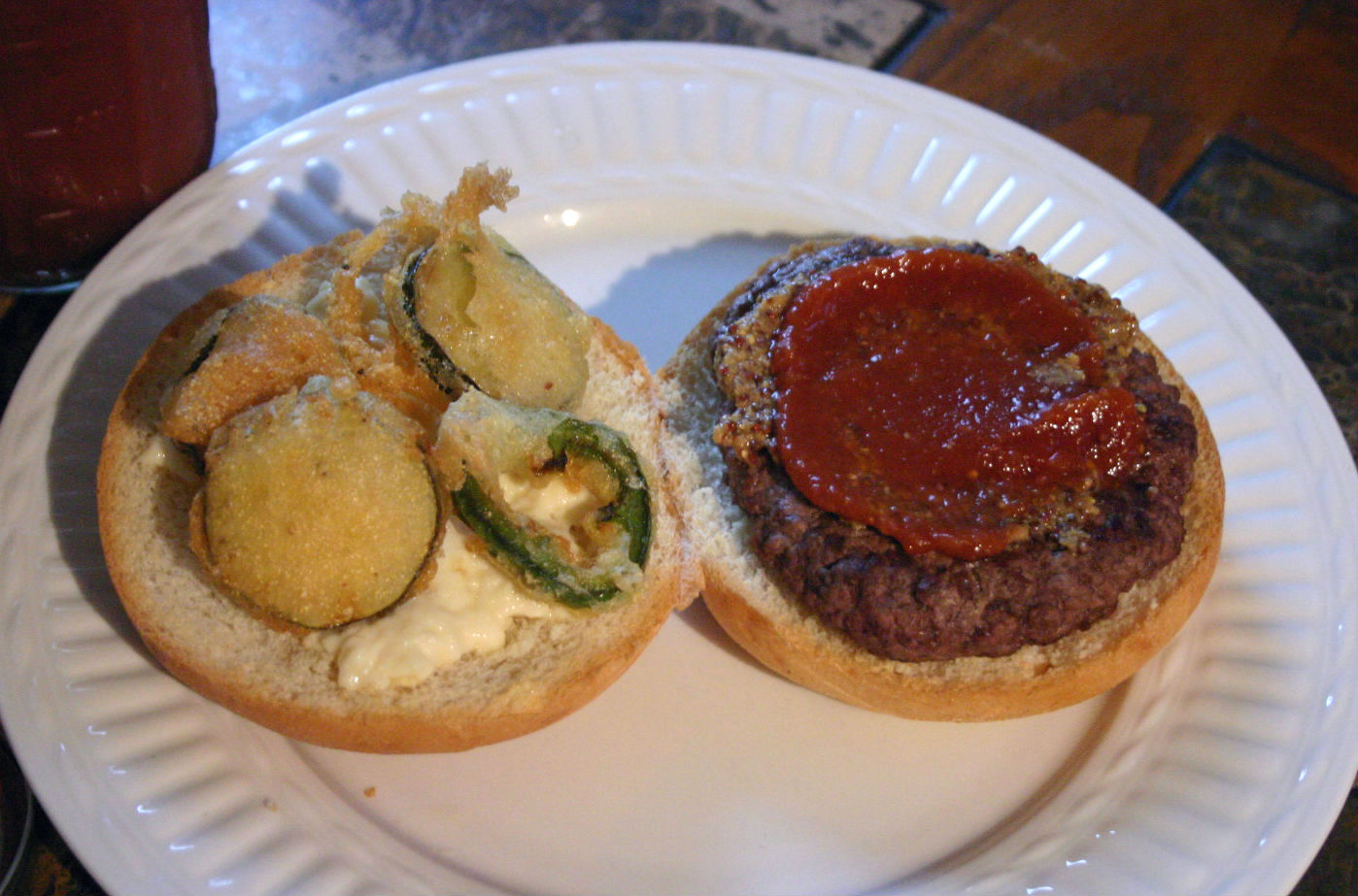 Great American Beer Burger Drink and Spoon
