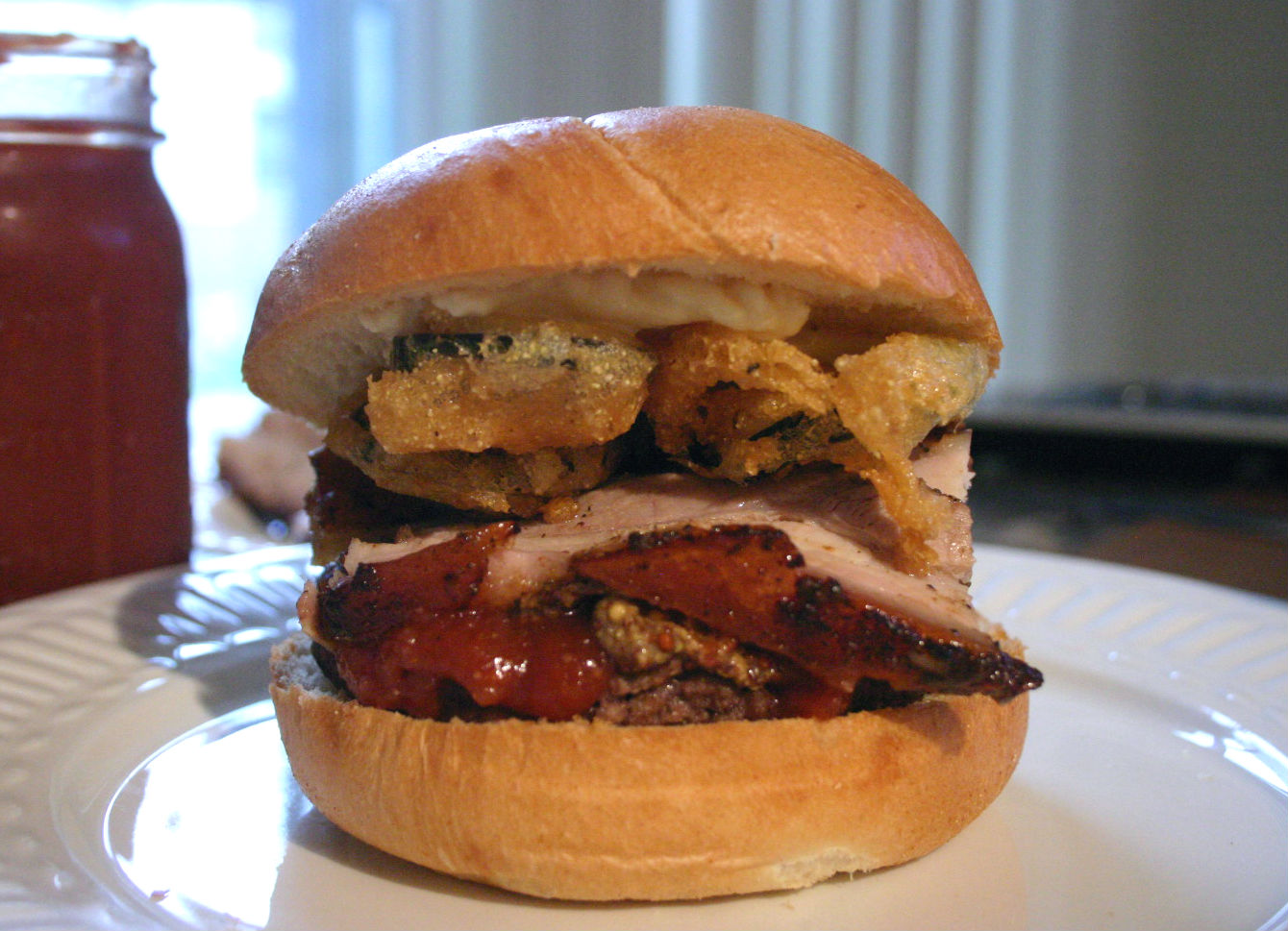 Great American Beer Burger Drink and Spoon