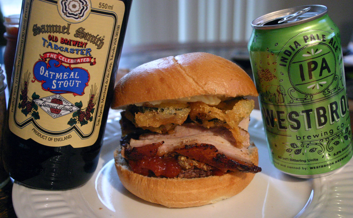 Great American Beer Burger Drink and Spoon