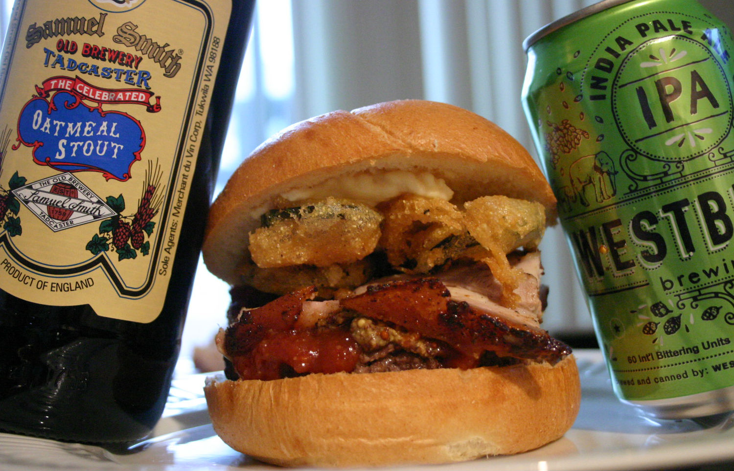 Great American Beer Burger Drink and Spoon