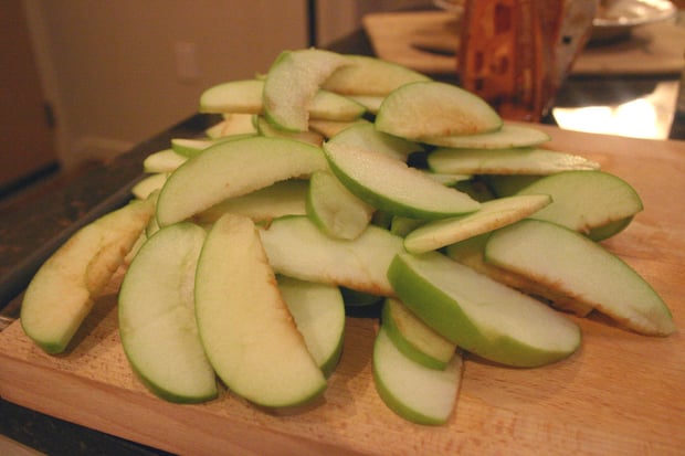 Drink and Spoon Pecan Caramel Apple Crisp