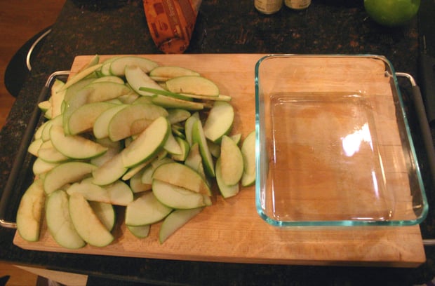 Drink and Spoon Pecan Caramel Apple Crisp