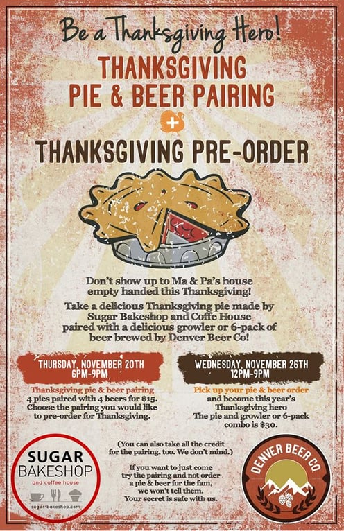 denver beer co - pie & beer pairing - dbb - 11-20-14