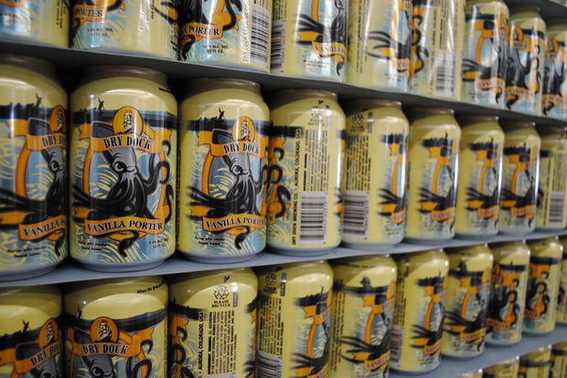 dry dock canned vanilla porter - dbb-11-28-14