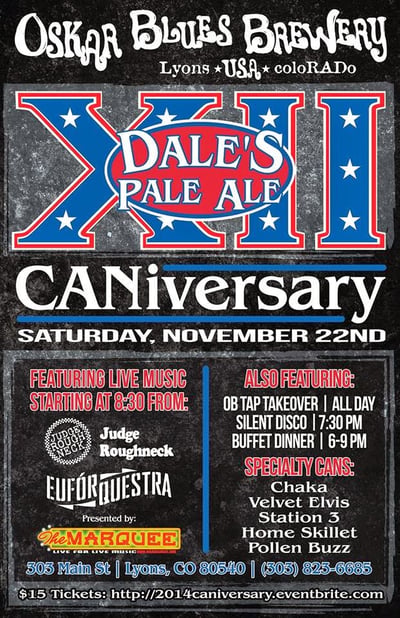 oskar blues 12th caniversary - dbb - 11-22-14