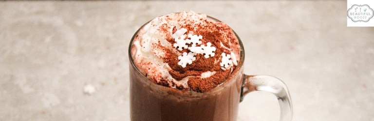 Spiked Hot Chocolate = Bourbon + Beer + Hot Chocolate!