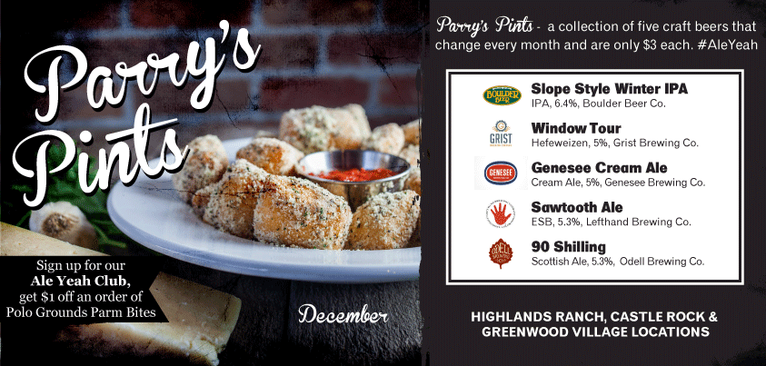 parry's pints for December - dbb - 12-01-2014