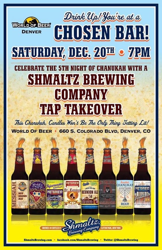 schmaltz brewing tap takeover at WOB cherry creek - dbb - 12-20-14