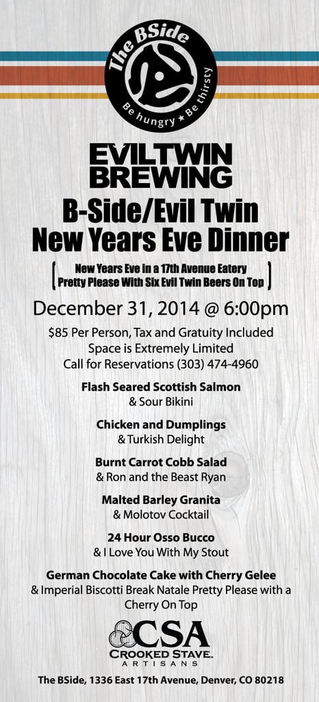 the b side - evil twin tap takeover - dbb - 12-31-14