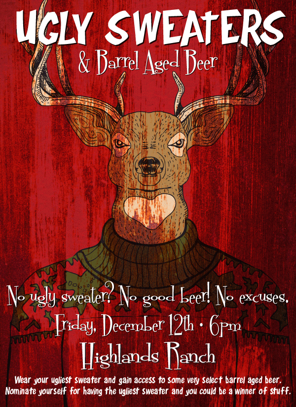 ugly sweaters & barrel aged beer party - parry's pizza -dbb - 12-12-14