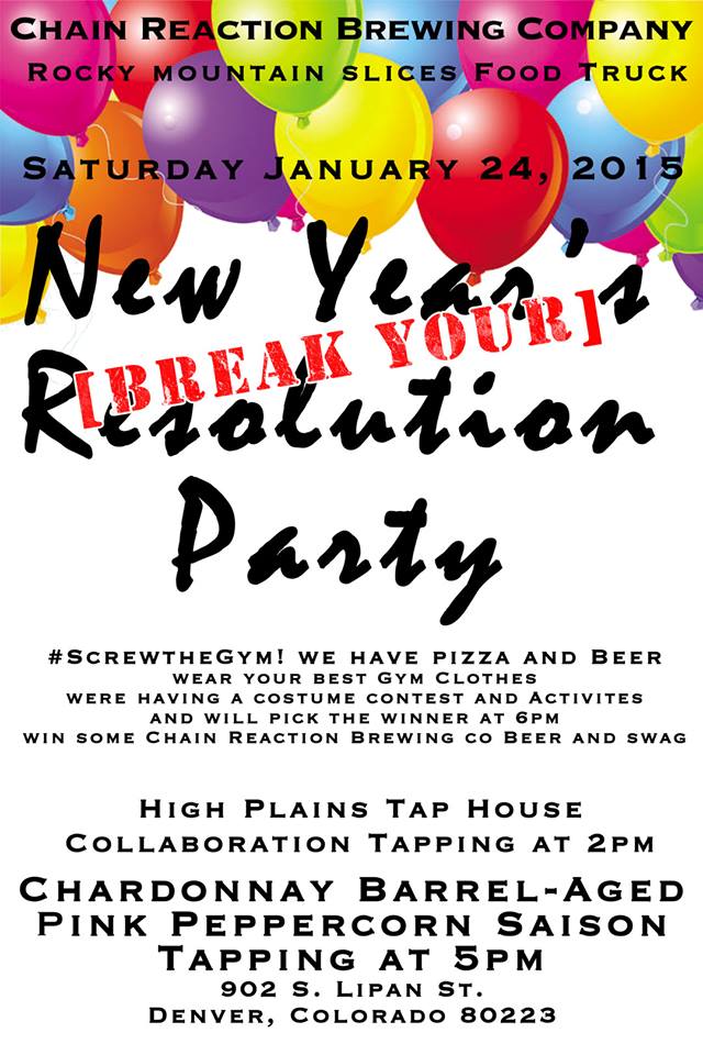 chain reaction break your resolution party - chain reaction - dbb - 01-24-15