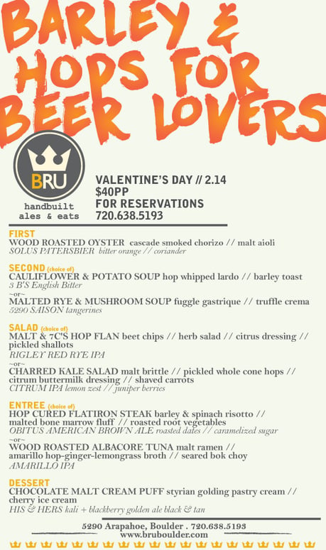 barley & hops are for lovers - bru beer dinner - dbb - 02-14-15