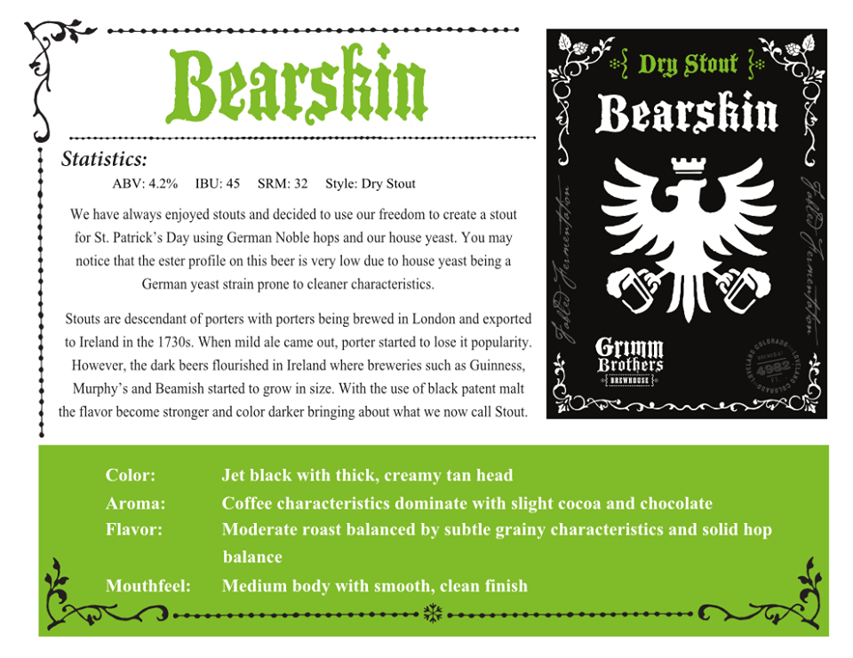 bearskin release - grimm bros - dbb - 02-28-15