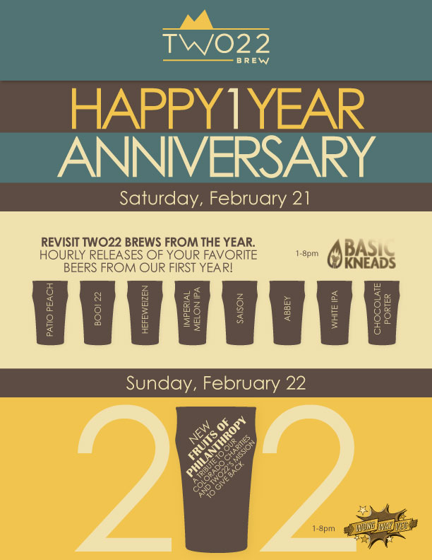 two twenty two brew - 1 year anniversary - dbb - 02-21-15
