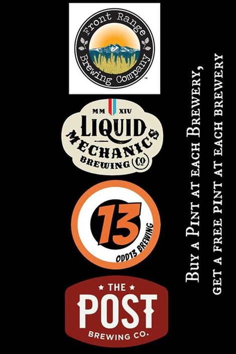 BOGO at Each of the Lafayette Breweries for COCBW - dbb - 03-21-15 thru 03-29-15