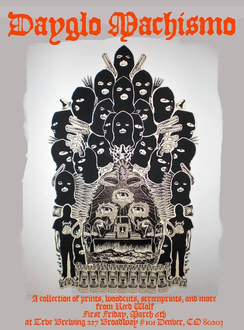 dayglo machismo art show - trve brewing - dbb - 03-06-15