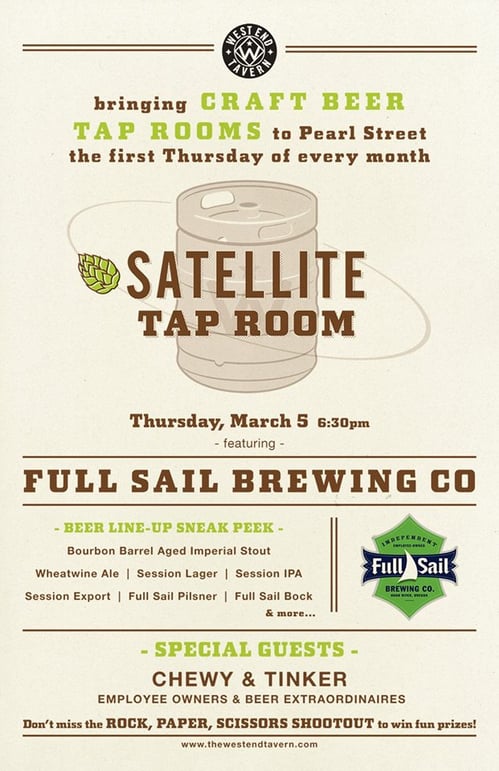 full sail - satellite tap room - west end tavern - dbb - 03-06-15