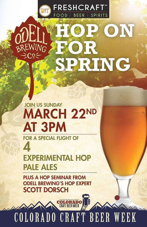 odell brewing - hop on for spring - dbb - 03-22-15