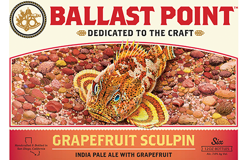 ballast point grapefruit sculpin label
