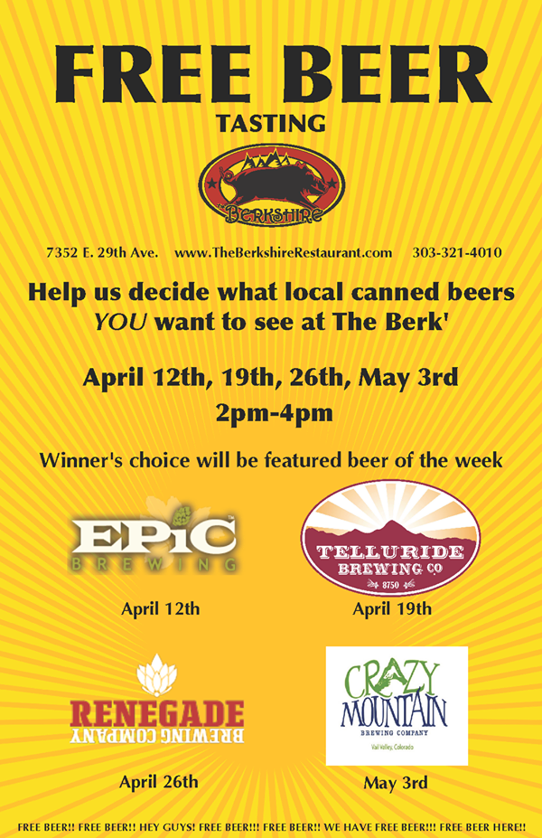berkshire and elite brands free beer tasting - dbb - 04-26-2015