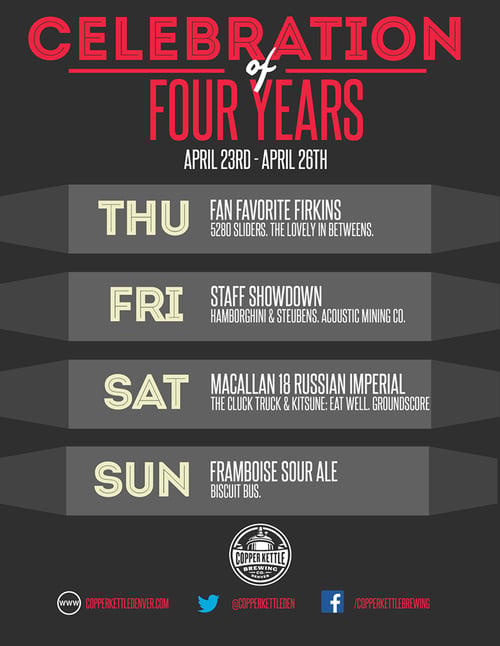 copper kettle denver - four year anniversary weekend - dbb - 04-23-15 thru 04-26-15