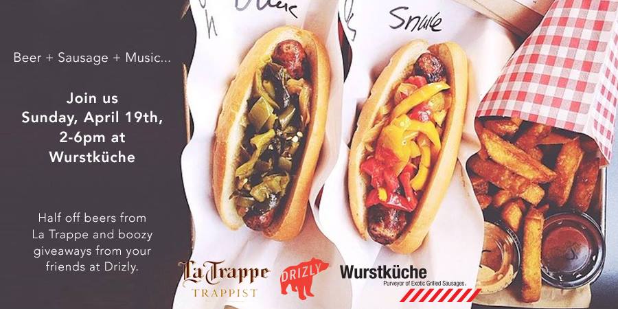 drizly party at wurstkuche - dbb - 04-19-15