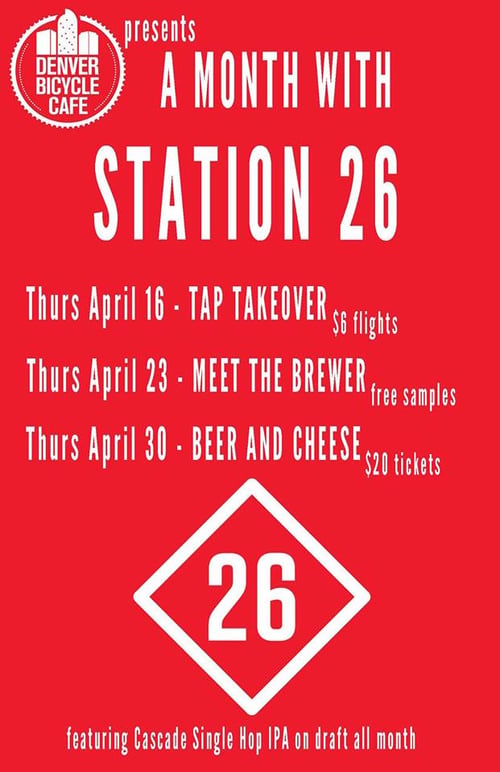 station 26 month at Denver Bicycle Cafe - dbb - 04-16-2015