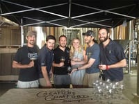 Employees of Creature Comforts gather to celebrate See The Stars