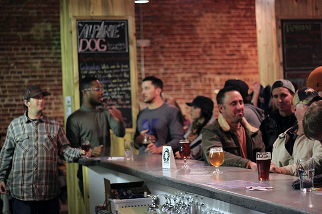 Bar Top at Alpine Dog Brewery