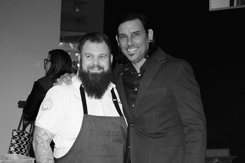 Chef Chad White (left); Chef Marco Rodriguez (right)