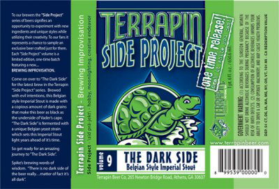 Terrapin The Dark Side Star Wars Themed Beer