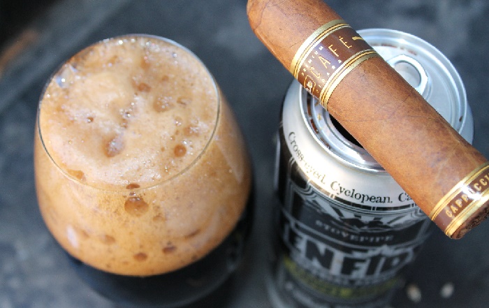 Puff and A Pour | Oliva Cappuccino Nub Café & Oskar Blues BA Ten Fidy