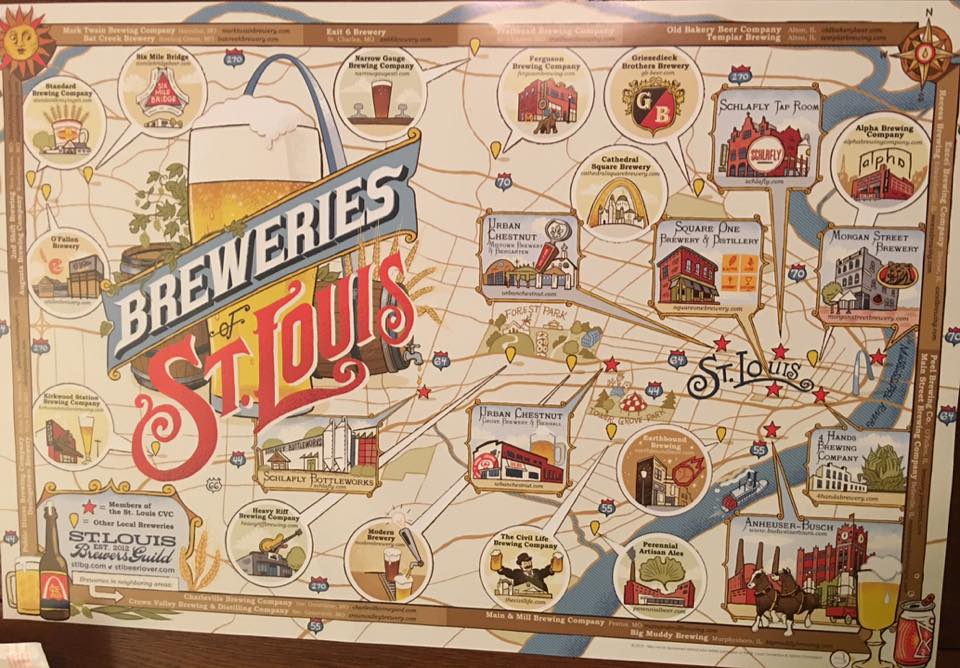 Breweries of St. Louis Map