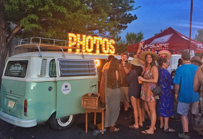 Sutterbus was also at Get Down for non-stop photobooth fun.