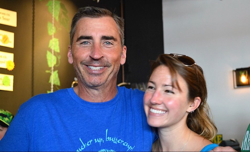 Avery founder Adam Avery and a friend.