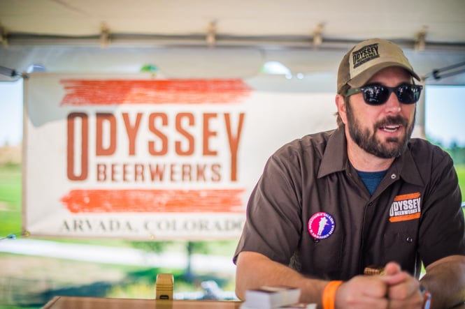 Chris from Odyssey Beerwerks - RMCF 2016 - photo courtesy of Will Dozier