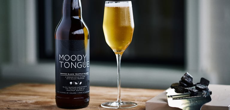 Moody Tongue Brewing Shaved Black Truffle Pilsner Returns December 2