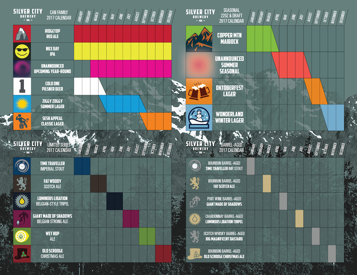 2017 Silver City Beer Release Calendar