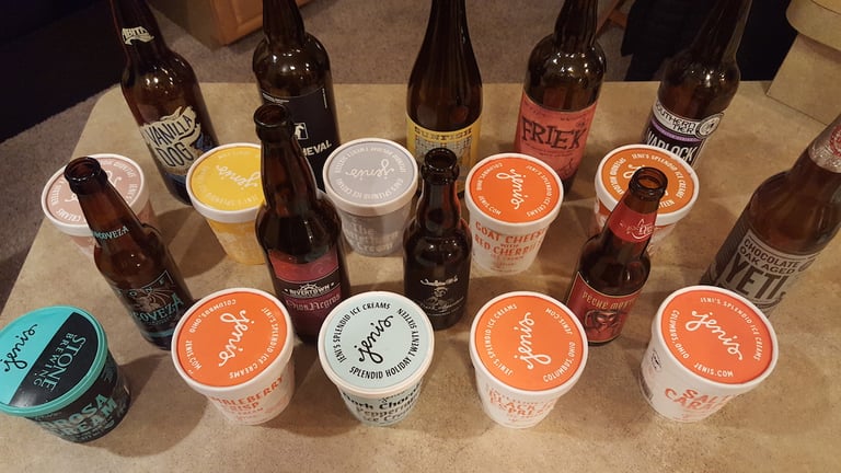Jeni’s Ice Cream and Beer Pairings